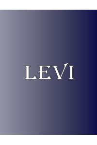 Levi  - 100 Pages 8.5 X 11 Personalized Name on Notebook College Ruled Line Paper