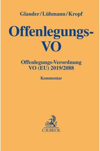 Offenlegungs-VO  - Offenlegungs-Verordnung VO (EU) Nr. 2019/2088