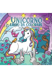 Unicorno libro da colorare  - Per bambini dai 4 agli 8 anni