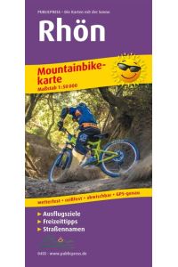 Mountainbikekarte Rhön 1 : 50 000  - Mt Ausflugszielen, Einkehr- & Freizeittipps, wetterfest, reissfest, abwischbar, GPS-genau