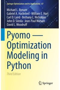 Pyomo - Optimization Modeling in Python