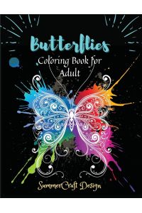 Butterflies  - Coring Book for Adult