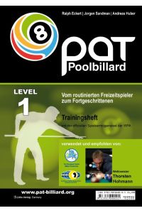 Pool Billard Trainingsheft PAT 1  - Mit dem offiziellen Spielvermögenstest der WPA