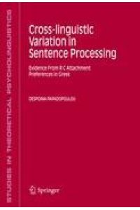 Cross-linguistic Variation in Sentence Processing  - Evidence From R C Attachment Preferences in Greek