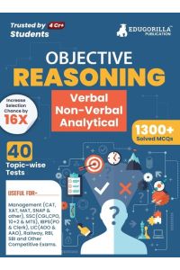 Reasoning  - Verbal, Non Verbal & Analytical Book 2023 (English Edition) - 40 Topic-wise Solved Tests (1300 Solved Questions) with Free Access to Online Tests