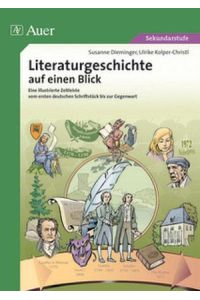 Literaturgeschichte auf einen Blick  - Eine illustrierte Zeitleiste vom Barock bis zur Gegenwart (5. bis 13. Klasse)