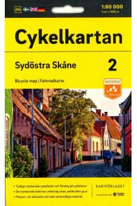 Cykelkartan Blad 2 Sydöstra Skåne 1:90000  - Radwanderkarte 02 SO Skane 1:90000