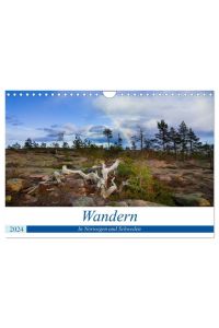 Wandern - In Norwegen und Schweden (Wandkalender 2024 DIN A4 quer), CALVENDO Monatskalender  - Norwegen und Schweden sind Paradise für jeden Wanderer