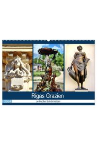Rigas Grazien - Lettische Schönheiten (Wandkalender 2024 DIN A2 quer), CALVENDO Monatskalender  - Frauenkörper in Rigas Jugendstilarchitektur