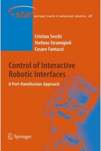 Control of Interactive Robotic Interfaces  - A Port-Hamiltonian Approach