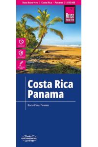 Reise Know-How Landkarte Costa Rica, Panama (1:550. 000)