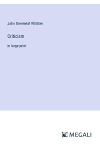 Criticism  - in large print
