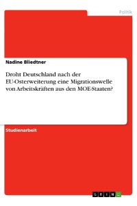 Droht Deutschland nach der EU-Osterweiterung eine Migrationswelle von Arbeitskräften aus den MOE-Staaten?