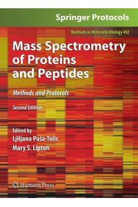 Mass Spectrometry of Proteins and Peptides  - Methods and Protocols, Second Edition
