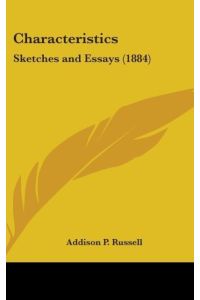 Characteristics  - Sketches And Essays (1884)