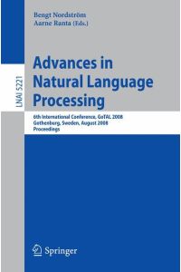 Advances in Natural Language Processing  - 6th International Conference, GoTAL 2008, Gothenburg, Sweden, August 25-27, 2008, Proceedings