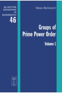 Groups of Prime Power Order. Volume 1