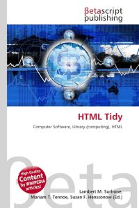 HTML Tidy - Computer Software, Library (computing), HTML