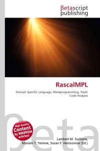 RascalMPL - Domain Specific Language, Metaprogramming, Static Code Analysis