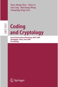 Coding and Cryptology  - Second International Workshop, IWCC 2009