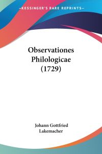 Observationes Philologicae (1729)