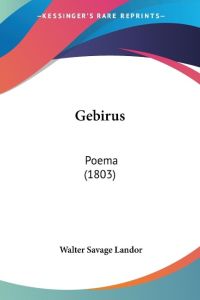Gebirus  - Poema (1803)