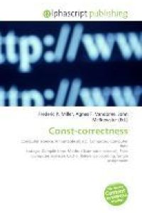 Const-correctness - Computer science, Immutable object, Computer, Computer data storage, Compile time, Method (computer science), Field (computer science), Cache, Reference counting, Single assignment