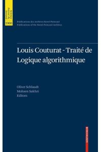 Louis Couturat -Traité de Logique algorithmique