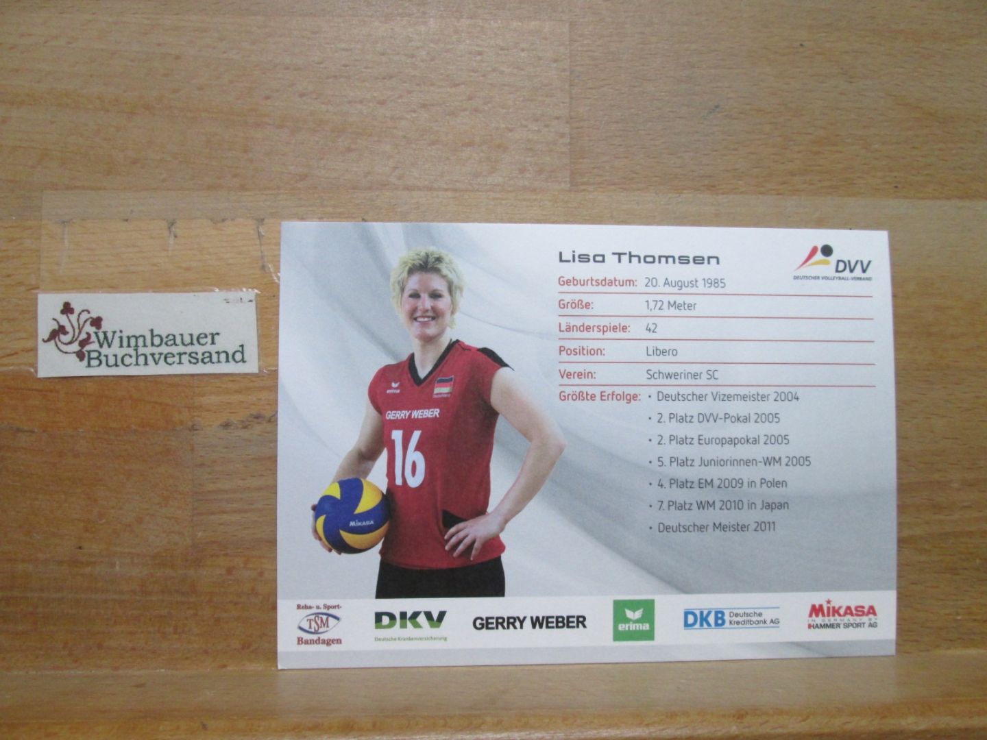 Original Autogramm Lisa Thomsen Volleyball Team Deutschland /// Autogramm Autogr 