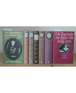 Die Tagebücher der Anais Nin. [7 Bände, komplett. - Herausgegeben von Gunther Stuhlmann]. - Band 1: 1931-1934. - Band 2: 1934-1939. - Band 3: 1939-1944. - Band 4: 1944-1947. - Band 5: 1947-1955. - Band 6: 1955-1966. - Band 7: 1966-1974.
