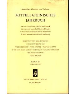 Buchbesprechungen aus dem Mittellateinischen Jahrbuch, Band 26, 1991.
