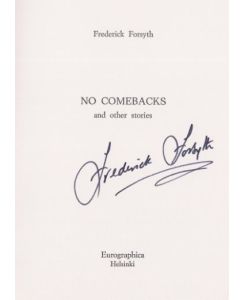No comebacks and other stories. - signiert, Erstausgabe  - Mystery and Spy Authors in Signed Limited Editions, 2.