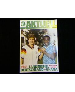 Deutschland - Ghana. Offizielles Programm des DFB zum Länderspiel am 14. 04. 1993 im Ruhrstadion, Bochum.