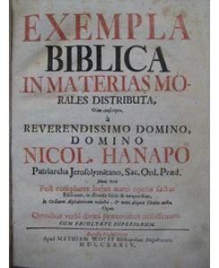 Exempla Biblia in Materias Morales Distributa EA