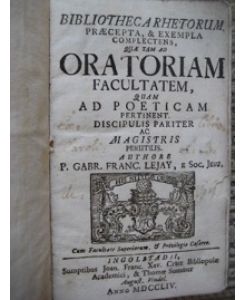 Bibliotheca Rhetorum, Praecepta, & Exempla Completens
