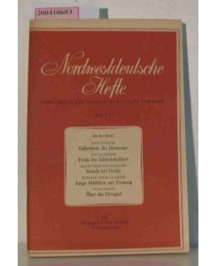 Norwestdeutsche Hefte, Heft 7/1946, Oktober 1946
