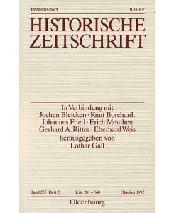 Historische Zeitschrift. Band 255, Heft 2.