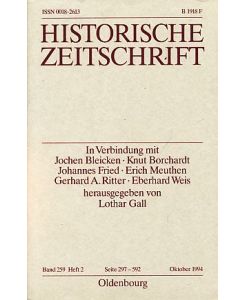 Historische Zeitschrift. Band 259, Heft 2.