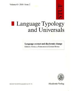 Language contact and diachronic change. Editors: Gisella Ferraresi & Esther Rinke.   - STUF - Language Typology and Universals, Vol. 63, 2010, Issue 2.