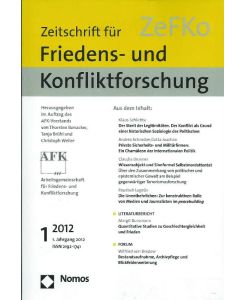 Zeitschrift für Friedens- und Konfliktforschung ZeFKo; Heft 1, Mai 2012, 1. Jahrgang