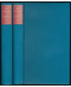 Dramen. 2 Bände (komplett). Herausgegeben von Otto F. Best in Verbindung mit Jean-Pierre Giraudoux. [Ganzlederausgabe].