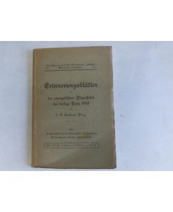 Erinnerungsblätter von der evangelischen Pilgerfahrt in Heilige Land 1910