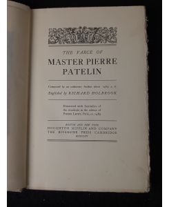 The Farce of Master Pierre Patelin.