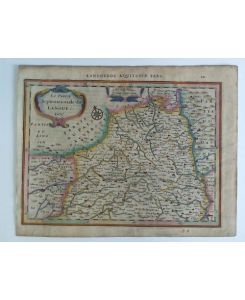 Languedoc Aquitaniae Pars. La Partie Septentrionale du Languedoc - Colorierte Karte im Kupferstich