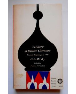 History of Russian Literature by Dimitry S. Mirsky (1958-09-12)