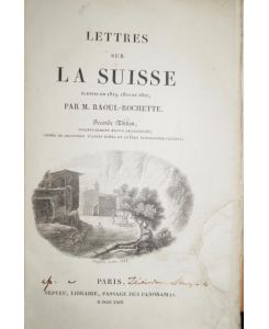 Lettres sur La Suisse. Seconde ed.