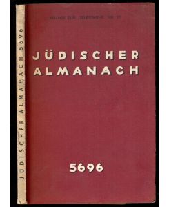 Jüdischer Almanach auf das Jahr 5696 [= Beilage zur Selbstwehr; Nr. 37]
