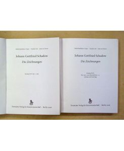Johann Gottfried Schadow. Die Zeichnungen. Katalog (Teil 1 und Teil 2). [Korrekturexemplar; Druckfahne].