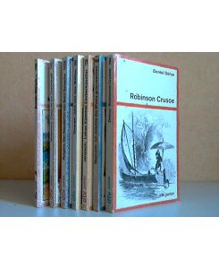 Leben und Abenteuer des Robinson Crusoe - Ich möchte die Wüste grün machen - Lukas Kümmel Zauberkünstler oder Indianerhäuptling - Julie von den Wölfen - Der Staudamm von Saint Sylvestre - Caius ist ein Dummkopf - Warum. . . , Kleine Geschichten von großen Dingen  - 7 Bücher