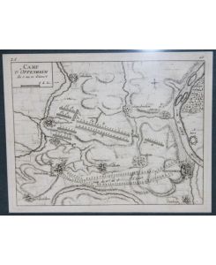 Camp'd Oppenheim du 5 au 10 d' Aoust ; Camp de Guimshem du 4 ou 5 Aoust ; Camp De Osthoffen du 13 au 14 Aoust 1734 et de Bermershem du 29 Aoust 1736